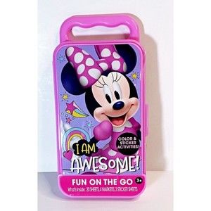 Minnie Mouse | Fun On The Go Color & Sticker Activities Set- NEW! | Ages 3+